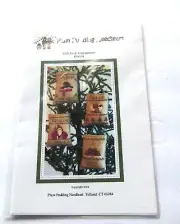 Gift Sack Ornaments by Plum Pudding NeedleArt cross stitch pattern 2004 Farmhous