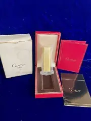 Oval Gold Vintage Rare Cartier Lighterr New Old Stock Sealed Condition Box
