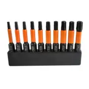 10Pieces Torx Bit Set 4Inch Torx Screwdriver Bit Set Impact Adapter