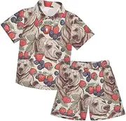 [Caihoyu] Little & Big Boy's Outfits Shirt Short Sets Toddler Baby Boy Outfit Summer Clothes Set