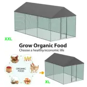 Walk In Chicken Run Coop Rabbit Hutch Ferret Cage Pet House Weather-resistant AU