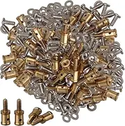 BQLZR RC Airplane Servo Horn Linkage Connector for Steel Wire Gold N10248 Pack of 200