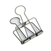 Metal Hollow Long Tail Clip Creative Stationery Office Paper Clip, Szie:L(Bronze)