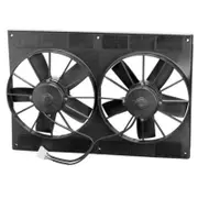SPAL 11" twin electric thermo fans inc shroud straight blade 2720 Cfm EF3580