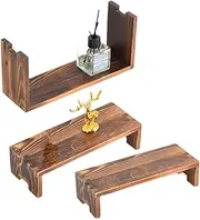 Wood Cupcake Display Stand, Cologne Perfume Organizer Stand, Rectangular Dessert Cake Holder Display Riser for Jewelry Collections Figures Perfume