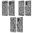 HEAD CASE DESIGNS DOODLE VOODOO DOLLS LEATHER BOOK CASE FOR SAMSUNG PHONES 2