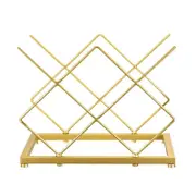Iron Gold Wine Rack Home Storage Red Wine Rack Organizer Modern Wine Display