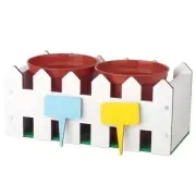 Home Depot Kid's Workshop Kit. Picket Fence Planter, with Pin, Certificate.