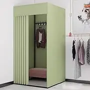 Portable Green Clothing Store Fitting Room Temporary Changing Dressing Room L100xW100xH200CM