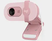 Logitech Brio 100 Full HD 1080p webcam with auto-light balance, integrated privacy shutter, and built-in mic 960-001624