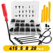 415PCS Plastic Rivets Clips Fastener Fender Bumper Push Pin W/ Free Remover Tool (for: Fiat)