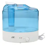 SPT Humidifier 120V Tabletop Tank Empty + Water Level Indicator Cool Mist Blue