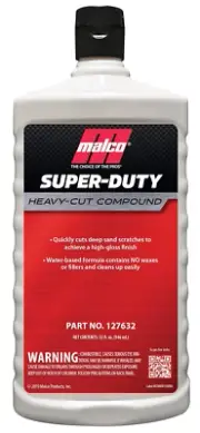 Malco Super Duty Heavy Cut Compound - Professional Cutting, Polishing and Finish