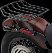 Cobra Black Big Ass Detachable Luggage Rack Harley Street Bob 107 18-20
