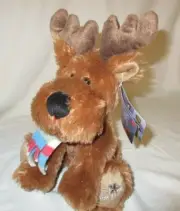 RUSS Shining Stars REINDEER 13" Plush Stuffed Animal with Weighted Feet NWT