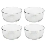 Pyrex Simply Store 7200 Round Clear Glass Food Storage Bowl (4-Pack)