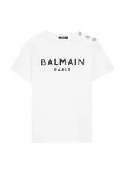 Balmain Kids Logo-print Cotton T-shirt (4-10 Years) - White - 06YR (6 Years) 06YR (6 years)