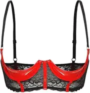 [Yhong] Womens Sexy Bra Lingerie Stretchy Straps Festive Wear Evening Night Shirt Weekend Home Top