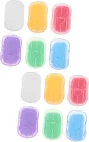 Sosoport Travel Mini Toiletries 12 Boxes of Portable Soap Papers Hand Soap Sheets for Travel
