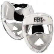 Field Hockey Face Mask Force Transparent Short Penalty Corner Protection White