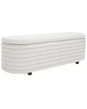 Safavieh Couture Jaymie Storage Bench NoSize Taupe