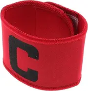 OSOLADY Captain's Soccer Armband Red Adjustable Outdoor Football Equipment Youth Sports Arm Band for Team