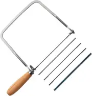 Kakuri ‎No.7260 Pull Fret Saw with Blades Carpentry Tool inc 4 variety blades