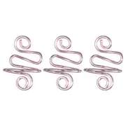 3Pcs Crochet Ring Adjustable Crochet Tension Handmade Yarn Ring Light Pink