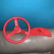 Marx Pedal Car Go Cart Steering Wheel And Instrument Panel Plastic Never Used