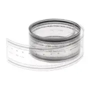 Film Ruler 200cm 0.1mm Scale PET with R Angle Width Lines Flexible Ruler