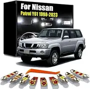 10Pcs Vehicle Bulb LED Interior Map Dome Reading Light Kit, For Patrol Y61 1998-2017 2018 2019 2020 2021 2022 2023