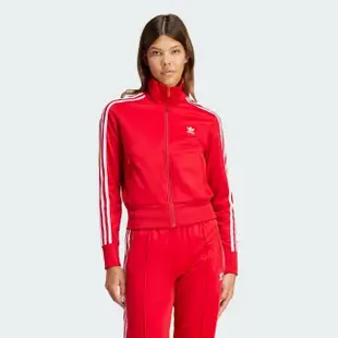【adidas 愛迪達】外套 女款 運動外套 風衣外套 三葉草 亞規 FIREBIRD TT 紅 IR8079