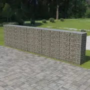 Gabion Wall with Covers Galvanised Steel 600x50x150 cm