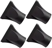 LOLIPPYY 4pcs Professional Plastic Hair Dryer Nozzle Diffuser Hair Dryer Nozzle Attachment Concentrator Replacement Blow Flat Hairdressing Salon Styling Tool