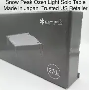 NEW SNOW PEAK Ozen Light Solo Table SLV-171 Lightweight Backpacking Table 270g