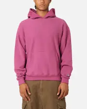 [CHAMPION] Champion Reverse Weave Terry Tape Hoodie Berry - Size M M Berry