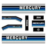 Fits 1991-1993 Mercury 200hp Decals - Custom Blue