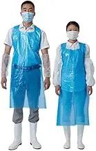 100PCS Disposable Plastic Aprons, Waterproof and Oil-Proof for Adults, Men Women Unisex Plastic Multipurpose Disposable Aprons Anti Oil Stain Cooking Cleaning Painting Home Kitchen Household Arts & Crafts Apron