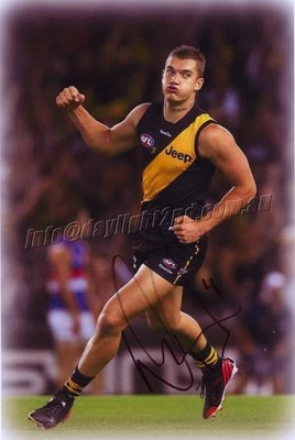 Signed Richmond Tigers AFL 28 x 18cm Photo - Dustin Martin - COA