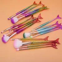 在飛比找蝦皮購物優惠-Mata Misoossi SET 4pcs 美人魚化妝刷高