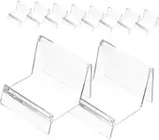 iplusmile 20Pcs Wallet Display Holders Tabletop Business Card and Purse Storage Rack Transparent Stand for Organizing Wallets and Cards