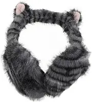[JEWEDECO] Earmuffs Protector Ear Muffs Cold Protectors Cute Muffs Ear Warmers for Covering Protective Sleeping Earmuff Warmer Covers Stitch Grey Plush