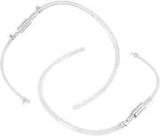HAWILLOSCH 2Pcs Motorcycle Brake Bleeder Hose Kit with One Way Check Valve for Efficient Hydraulic Brake Fluid Maintenance and Clutch System Repairs Durable and Design