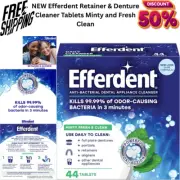 NEW Efferdent Retainer & Denture Cleaner Tablets Minty and Fresh Clean