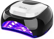MelodySusie 48W LED Nail Lamp - Smart Gel Nail Dryer with 3 Timer Controls Fast Curing LED Gel Nail Polish (Black)