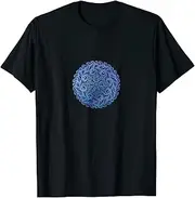 [X.Style] Yin Yang Mandala ds1446 T-Shirt (L) Black