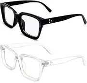 [COASION] Blue Light Blocking Glasses for Women Men Full Rim Classic Computer Screen Eye Glasses Frames with Clear Lens
