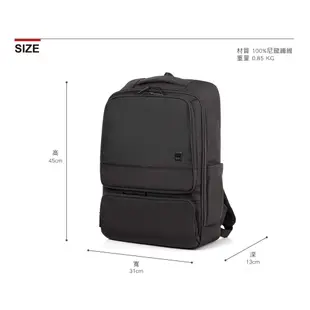 Samsonite RED 新秀麗 筆電後背包/電腦包/雙肩包15.6吋 WAVELEY 輕量尼龍抗菌商務(黑/藍)