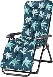Outdoor Lounger Patio Cushion, Patio Chaise Cushion, Thick Patio Sofa Resting Cushions, Lounger Sofa Cushion Outdoor, Sun Lounger Mattress With Non-Slip Belts, Sun Lounger Chair Cushions