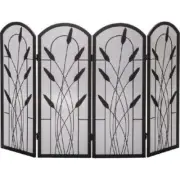 Dagan S171 Cotton Tail Design 4 Fold Arched Screen Black